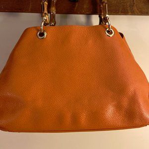 Mark & Graham Bamboo Elisabetta Slouch Handbag - Orange